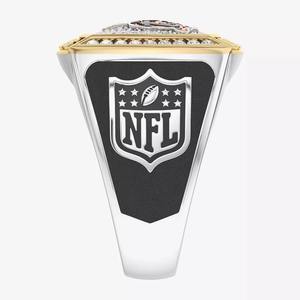Bague de championnat des Chicago Bears classique entièrement personnalisée pour homme, bicolore, en alliage, style collège, VVS - Product Image 3