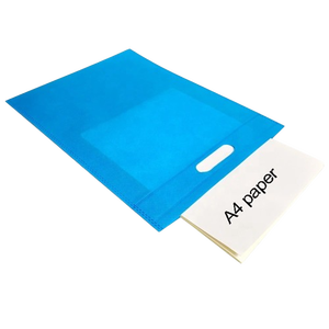 Sacs de courses en non-tissé recyclables D-Cut avec logo imprimé, poignée renforcée, pour épicerie et cadeaux, vente en gros - Product Image 6