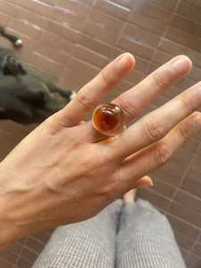 แหวนค็อกเทลอะคริลิกเรซิ่นทรงวงรีทันสมัยสำหรับทุกเพศสวมใส่ได้ทุกวันไม่มีการชุบ - Product Image 3