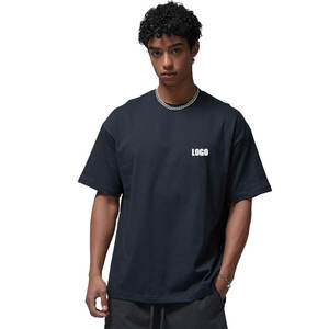 Camisetas de Algodón 100% de 240 g/m², Color Sólido, Básicas para Hombre, OEM/ODM, Logotipo Personalizado, Tallas Grandes, Impresión DTG - Product Image 1