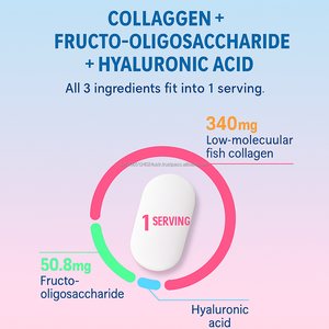 Cápsula de péptido de colágeno marino 90 Soporte de belleza diario con extracto de proteína de pescado - Product Image 4