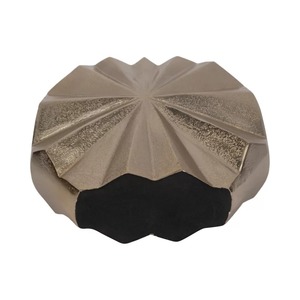 Vase de table moderne en aluminium, design géométrique fait main, finition argentée, Jaffs Exports, respectueux de l'environnement - Product Image 2