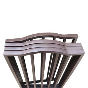 Cancelletto per Animali Domestici Autoportante in Legno per Porte e Scale, Design ad Arco Marrone, Motivo Solido - Product Image 6