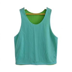 Unisex Adult <b>Mesh</b> Sleeveless Sports Jerseys Breathable Quick Dry Scoop Neck Custom Team Name Four-Way Stretch Basketball Soccer - Product Image 4