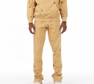 ชุดเซ็ตสเวตสูทเทอร์รี่แบบลำลองสั่งทำได้ ยูนิเซ็กซ์ ทรงขาบาน พิมพ์ลายนูน 3 มิติ ผ้าฝ้าย 100% เสื้อฮู้ดดี้สตรีทแวร์ และกางเกงสเวตแพนท์ทรงขาบาน - Product Image 5