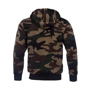 Mens Winter <b>Camouflage</b> Hooded Jacket & Jogger Pants Two-Piece Set 100% Polyester Training Clothes Lightweight - Product Image 2