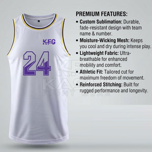 Proveedor de Ropa Deportiva al Mejor Precio, Colección de Camisetas de Baloncesto para Jugadores con Material de Secado Rápido y Diseños Combinados del Equipo - Product Image 5