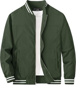 Chaqueta Varsity Unisex Beige con Cuello Camisero, Cierre de Cremallera, Resistente al Viento, Informal, para Otoño, con Forro Polar, Estampado HD, Corte Regular - Product Image 3