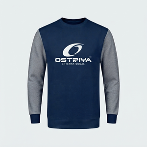 Sudadera de Invierno para Hombre, Estilo Urbano, con Logotipo Personalizado del Fabricante, Corte Regular, Secado Rápido, Manga Larga, Cuello Redondo - Product Image 4
