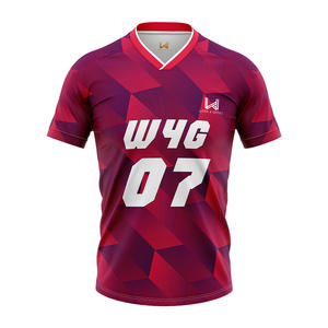 Camisetas de Fútbol Personalizadas al por Mayor para Hombre, 100% Poliéster, Impresión por Transferencia de Calor, Opciones de Logotipo Personalizado, Camisetas de Secado Rápido - Product Image 1