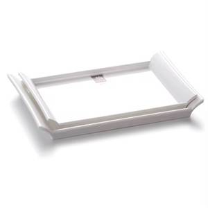 Bandeja Rectangular de Madera Martillada con Asas Laterales de Rama de Olivo Oscuro, Plato para Catering, Exhibición de Alimentos, Ramadán, Pascua, Venta al por Mayor - Product Image 2