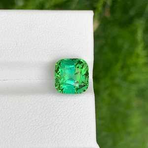 Turmalina Verde, Gema Suelta con Corte Cojín, Piedra Natural Facetada para Joyería, Venta al Por Mayor - Product Image 6