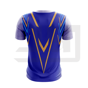 T-shirt de sport à manches courtes en coton 100% haute performance, respirant, séchage rapide, antibactérien, col en V, football, basketball - Product Image 4