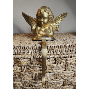 Soporte para Calcetines con Diseño de Ángel Dorado, Soporte Metálico para Calcetines, Gancho de Metal con Revestimiento Dorado Personalizado, Decoración de Aluminio Fundido - Product Image 2