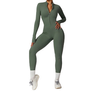 Top Selling Original Fitted Slim Fit Women's Breathable Summer Eco-Friendly Plus Size Reversible <b>Jumpsuit</b> with Front Custom Logo - Product Image 3