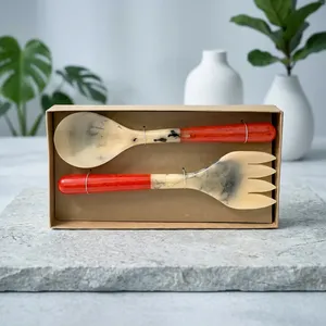 Elegant Resin <b>Salad</b> <b>Tools</b> Server Set Modern Design Eco-Friendly Dishwasher Safe Flatware Cutlery Set High Quality Kitchen - Product Image 6