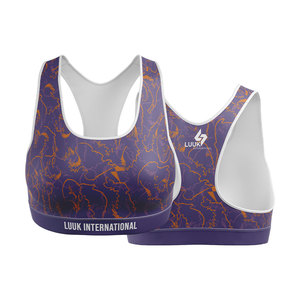 Customized Direct Factory Made Seamless Racerback Sports Bra Women High Impact <b>Running</b> Fitness Workout Bra - Product Image 1
