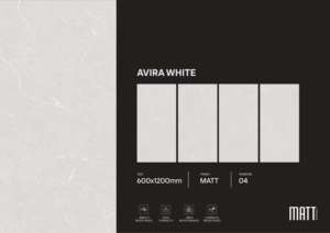 กระเบื้องพอร์ซเลนดีไซน์เนอร์ แมตต์ ขนาด 600x1200 มม. กระเบื้องปูพื้นและผนังขนาดใหญ่ สำหรับพื้นที่อยู่อาศัยหรูหราและใช้งานภายในเชิงพาณิชย์ - Product Image 2