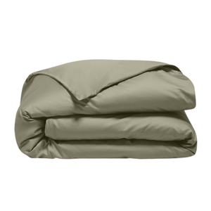 Couette matelassée vert olive, garnissage polyester toutes saisons, douce et respirante, housse de lit - Product Image 1