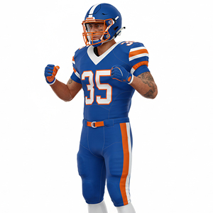 Uniformes de Fútbol Americano Personalizados de Alta Calidad OEM ODM, Diseño Sublimado, Transpirables, Cortos y Acolchados, 100% Poliéster, Color Sólido - Product Image 5