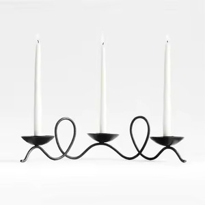 Support à bougie en métal design, élégant, pour table, décoration intérieure, mariage, fête, centre de table - Product Image 4