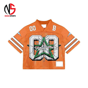 Maillot de football vintage Nurak pour homme, sur mesure, coupe ample et carrée, en maille, avec col en V, idéal pour les sports d'été 2026 - Product Image 1