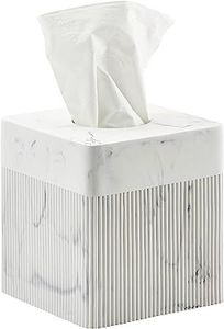 Caja de pañuelos de mármol beige a precio de mayorista, cubierta de lujo rectangular para pañuelos, decoración para baño - Product Image 4