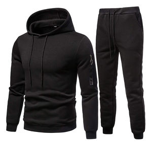 Conjunto Deportivo Informal para Hombre con Logotipo Personalizado, Sudadera Ligera de Poliéster y Pantalones Deportivos, Ropa Deportiva Informal de Invierno - Product Image 3