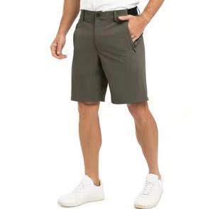 Pantalones Cortos Bermuda Vintage de Color Sólido para Hombre, Cintura Media, Transpirables, Tela Oxford, Bolsillos Delanteros, Secado Rápido, Cierre con Cordón, Tejido - Product Image 2