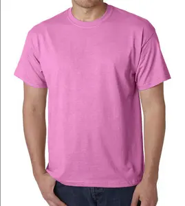 Wholesale 100% Ring spun combed cotton Short Sleeve Blank Solid Color mix size plain bulk blank t-shirts supplier