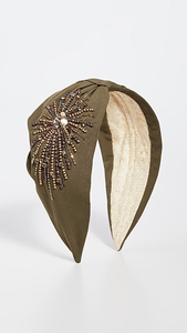 Serre-tête de luxe brodé de perles et de strass en verre pour femmes et filles, directement d'Inde - Product Image 3