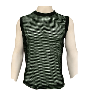 Débardeur sans manches en maille noire pour homme, col rond, respirant, en polyester uni, pour l'entraînement estival, coupe classique pour adulte - Product Image 6