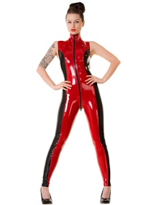 Combinaison en latex pour femme, manches longues, fermeture éclair, combinaison brillante, costume érotique pour adulte, cosplay, combinaison en latex et costume - Product Image 6