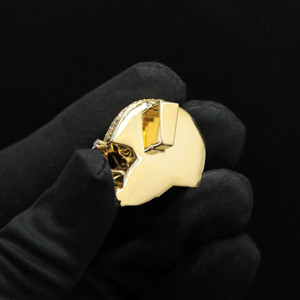 Pendentif personnalisé Hip Hop avec diamants CZ et chaîne cubaine Miami - Product Image 2