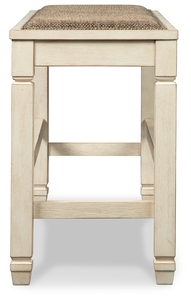 Banco de Madera Maciza de Estilo Rústico Tradicional Pindel Handicraft con Asiento Tejido Marrón para Muebles de Hotel y Comedor - Product Image 3