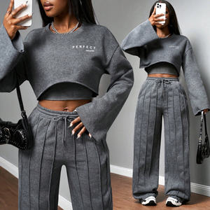 Conjunto Casual de 3 Piezas para Mujer: Sudadera con Cremallera Oversize y Pantalones Jogger, Chándal Holgado Cortavientos para Mujer - Product Image 3