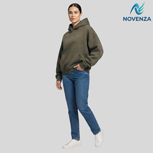 Sweat-shirt à capuche oversize décontracté pour femmes, disponible en différentes couleurs - Product Image 1