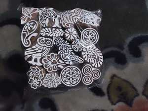 Bloques de Impresión Rectangulares de Madera Tallados a Mano, Mini Bloques para Henna, Textiles, Manualidades, Estampado Floral, Paisley, Decoración del Hogar - Product Image 4