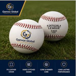 Balle d'entraînement Ganvox Global Professional Baseball taille standard haute durabilité pour droitiers et gauchers, tous niveaux - Product Image 4