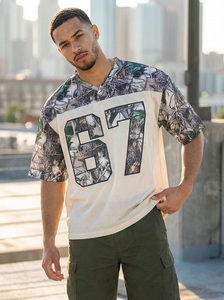 Camouflage T-shirt Custom Design t Shirt Boxy Fit Men <b>Polyester</b> Clothes Manufacturer Streetwear Camo <b>Tshirt</b> for Men Wholesale - Product Image 2