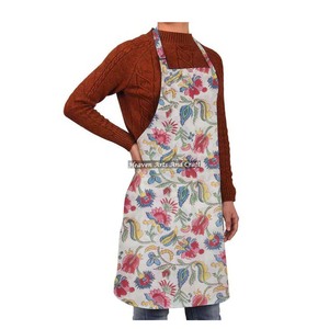 Delantal de cocina de chef de jardín para hombre y mujer con diseño de logotipo impreso personalizado de algodón de color puro - Product Image 2