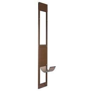Porta per Cani con Telaio in Lega di Alluminio per Vetro Scorrevole 75 7/8 80 11/16, Altezza Regolabile, Design Francese, Cerniere Girevoli in Ferro con Serratura - Product Image 6