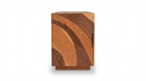 Buffet en bois moderne, design mid-century, fait main, pour salle à manger et salon, avec poignées en bois - Product Image 2