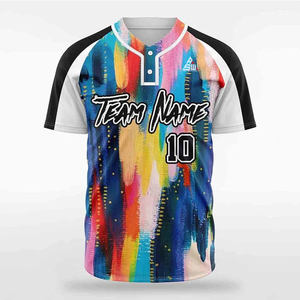 Maillot de baseball rose personnalisé 2025 – 100 % coton biologique, col en V, manches courtes, uniforme d'équipe, nom et numéro personnalisés, style professionnel - Product Image 6