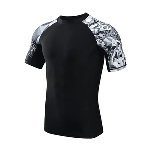 New Top Quality Compression T Shirt Short Sleeve Compression Shirts For Men Stock Supply Custom Performance Compression T Shirt - Product Image 2