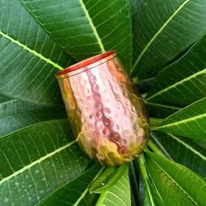 Copper glasses premium elegant drink <b>cups</b> metal tumblers for water juice cocktail use durable <b>reusable</b> kitchen dining drinkware - Product Image 1