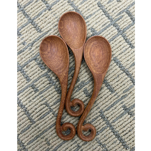 Cucharas Estéticas de Madera de Sequoia de 16 cm, Hechas a Mano, Color Marrón Natural, con Decoración de Vetas de Madera, para Cafeterías y Restaurantes - Product Image 5