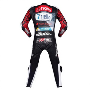 ชุดแข่งรถมอเตอร์ไซค์ Francesco Bagnaia MotoCP หนังวัว/หนังจิงโจ้ สำหรับขับขี่/แข่งรถมอเตอร์ไซค์ ระดับ 2 CE - Product Image 2