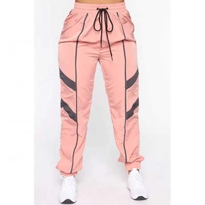 Ensemble de survêtement de luxe en gros, coupe-vent, la meilleure fabrication, jogging personnalisé, ensemble deux pièces long pour femme, couleur contrastée - Product Image 5