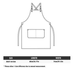 Tablier professionnel en toile cirée durable avec fermeture éclair, réglable, à bretelles croisées, pour chef, barbier, charpentier, atelier, équipement utilitaire LCA-0054 - Product Image 6